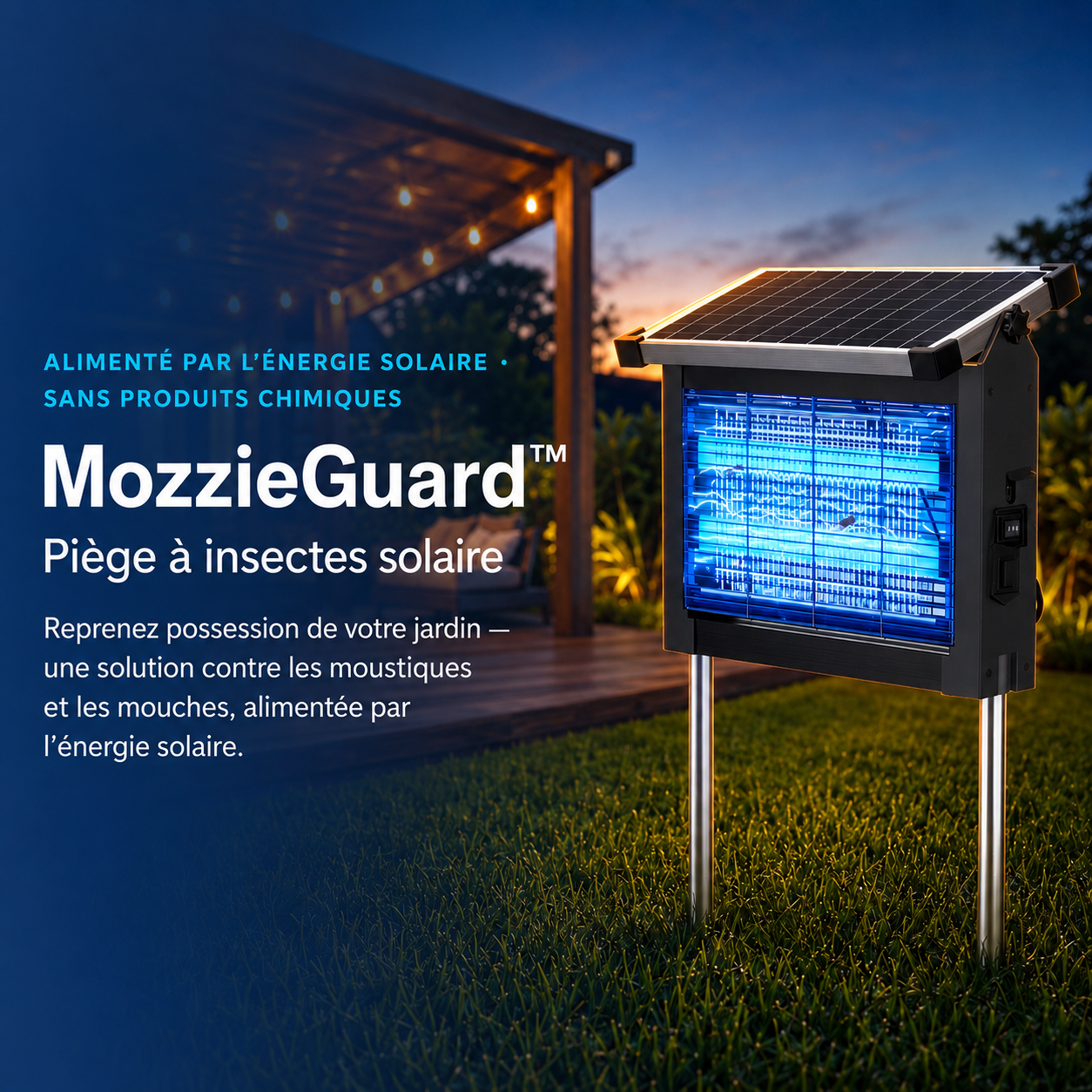 MozzieGuard™ - Piège à insectes solaire