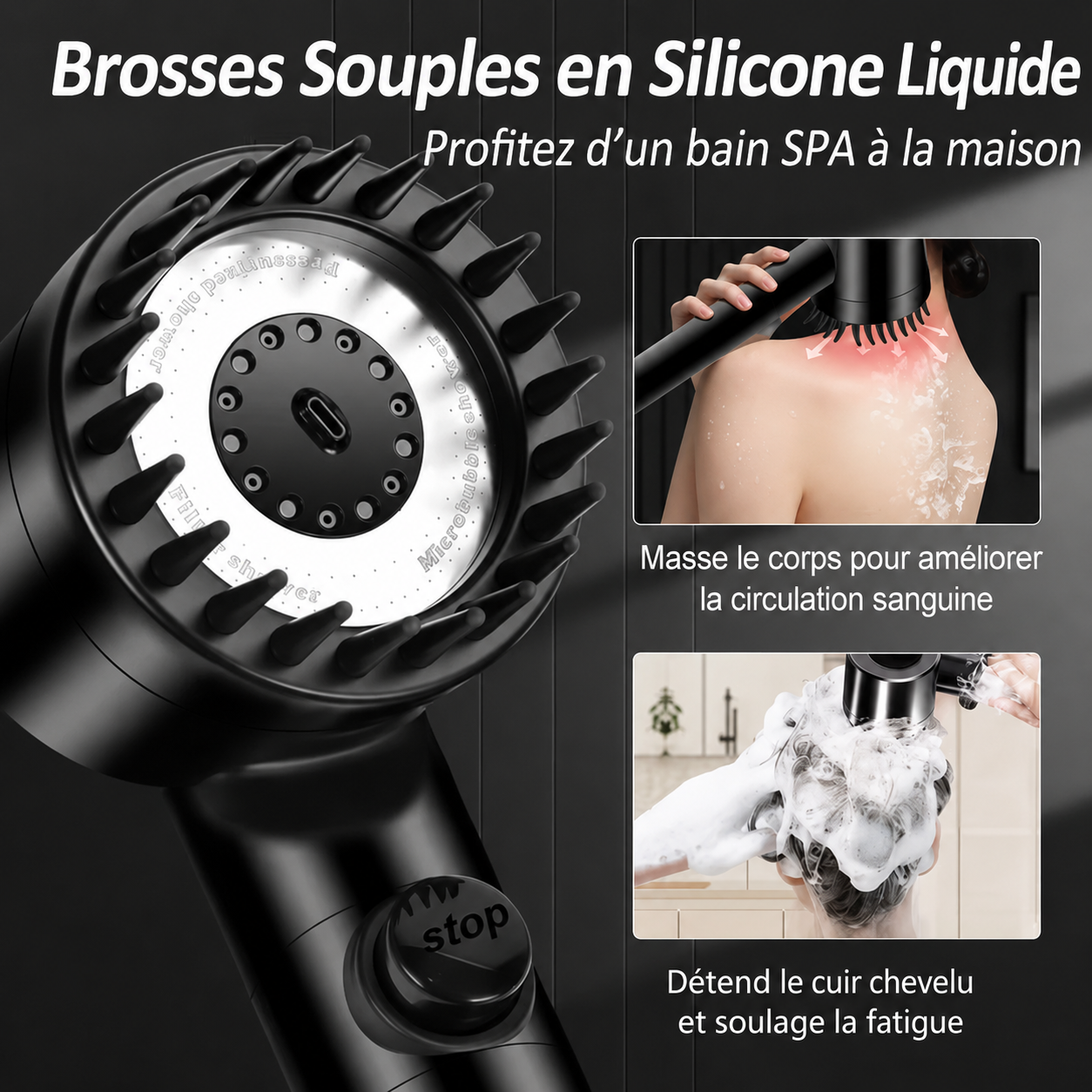 PureDouche™ – Pommeau de douche filtrant